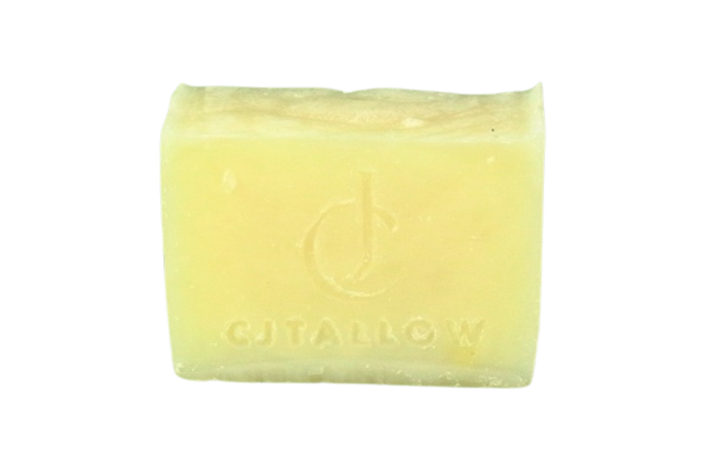 Lavender soap made with organic grass-fed British tallow by CJTALLOW, offering gentle cleansing and a soothing floral aroma