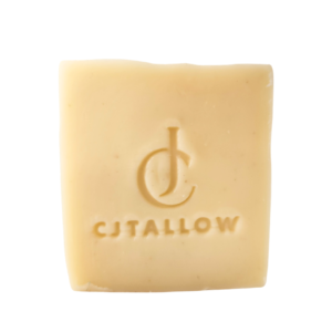Handmade Calendula Soap made with grass-fed British tallow, calendula-infused olive oil, coconut oil, castor oil and lavender essential oil.