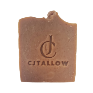 Handcrafted CJTallow tallow soap with turmeric and honey made from British grass-fed beef tallow for gentle everyday cleansing.